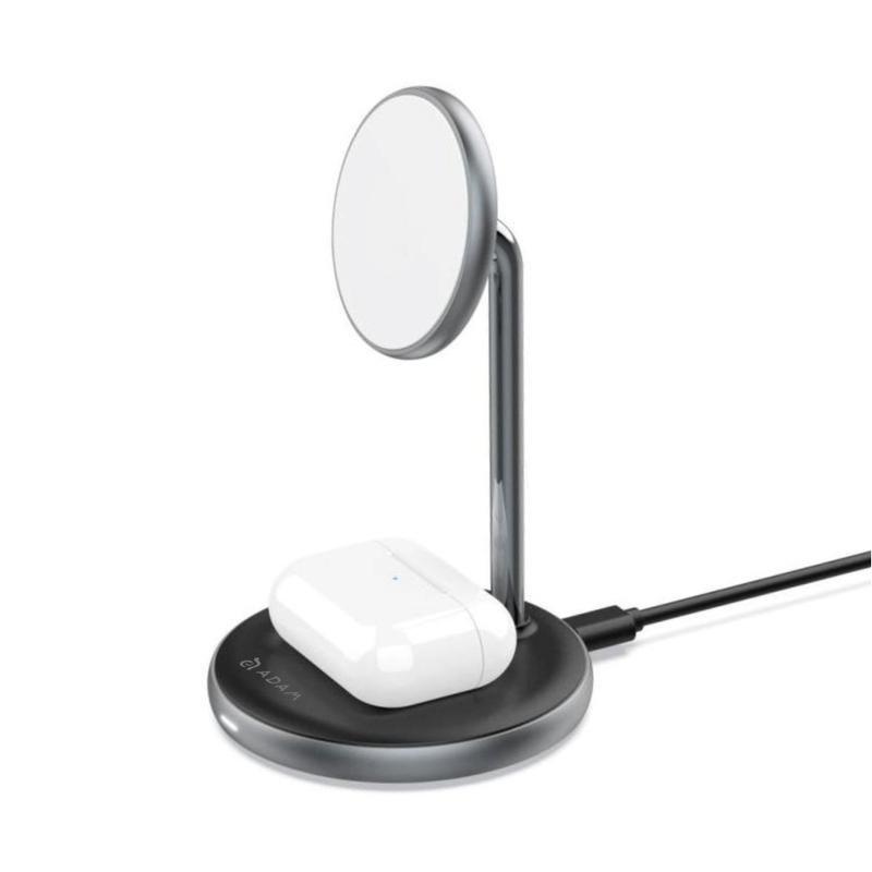 Adam Elements Omnia M2 Magnetic 2-in-1 Wireless Charger with Power Adapter, , large image number 4