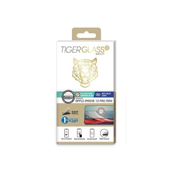 Muvit Tiger Glass+ Tempered Glass Screen Protector for iPhone 12 Pro Max, , large image number 0