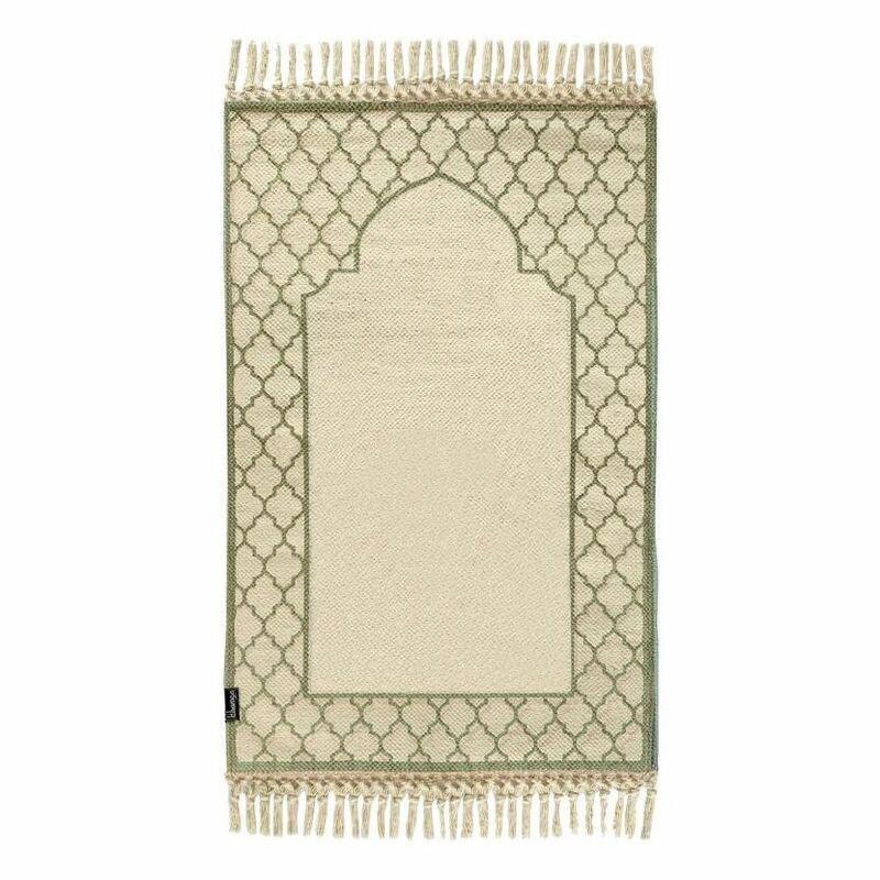 Khamsa Oragnic Cotton Prayer Mat (118 x 60 cm) - Green, , large image number 0