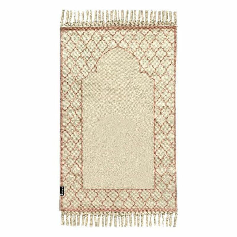 Khamsa Organic Cotton Prayer Mat (118 x 60 cm) - Pink, , large image number 0