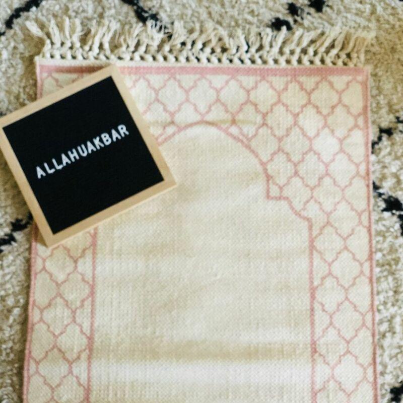 Khamsa Organic Cotton Prayer Mat (118 x 60 cm) - Pink, , large image number 6