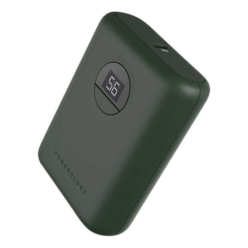 Powerology 10000mAh 18W PD & Qc3.0 USB-A/USB-C Power Bank Green, , large image number 1
