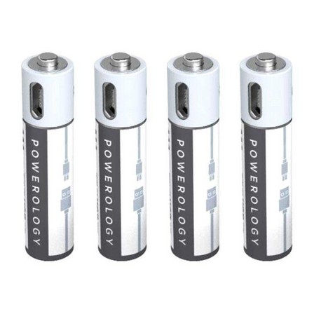 POWEROLOGY - Powerology Aa USB Rechargeable Battery (Pack of 4)