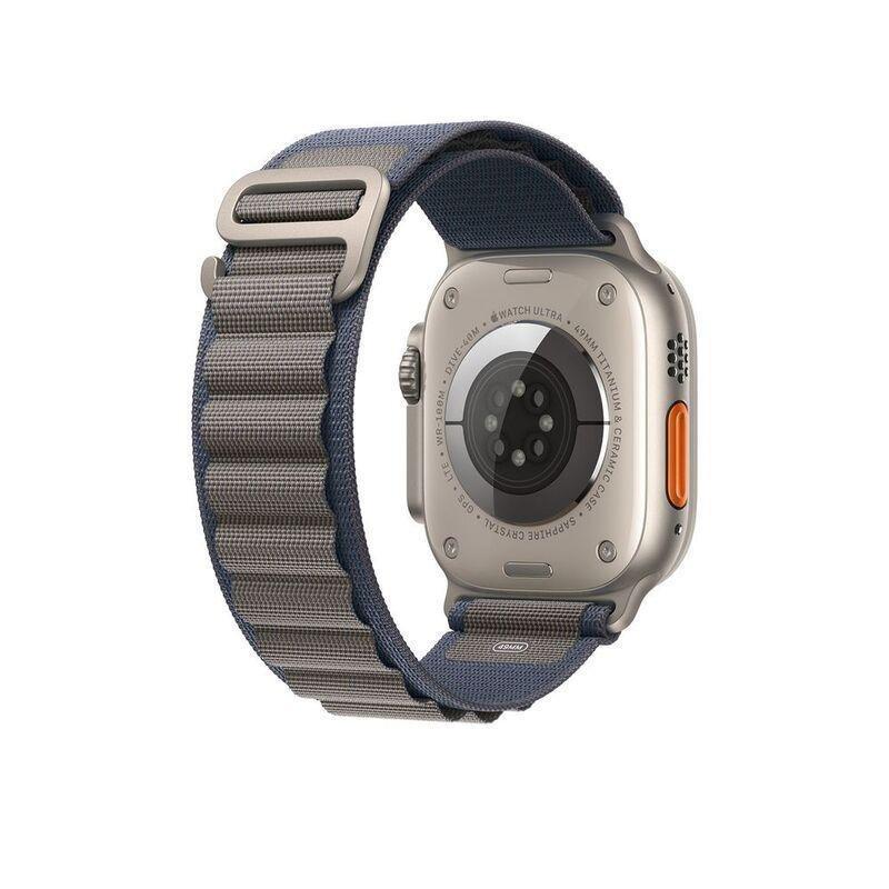 Hyphen Watch Strap For Apple Ultra 2/Ultra 49mm - Nylon Loop - Large - Blue, , large image number 2