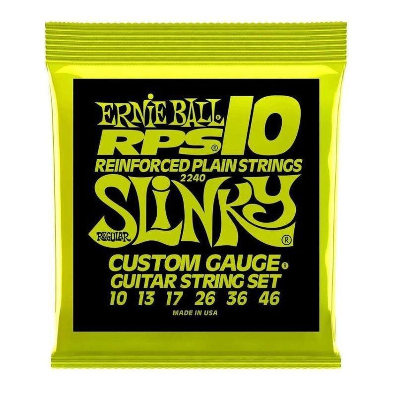 Ernie Ball 2240 Regular Slinky Electric Guitar Reinforced Plain Strings -RPS Nickel Wound (10-46 Gauge), , large image number 0