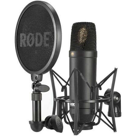 RODE - Rode NT1 Shock Mount/Pop Screen with Cardioid Condenser Microphone Kit
