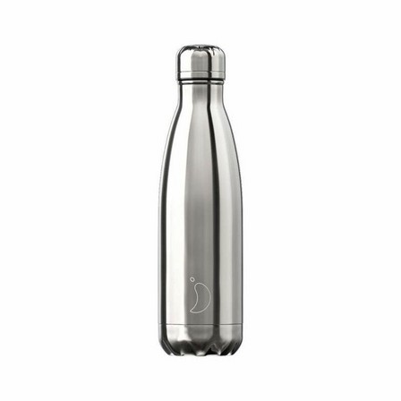 CHILLY'S BOTTLES - Chilly's Chrome Water Bottles 500ml Silver