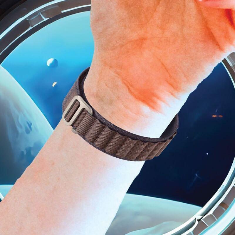 Hyphen Watch Strap For Apple Ultra 2/Ultra 49mm - Nylon Loop - Medium - Indigo, , large image number 5