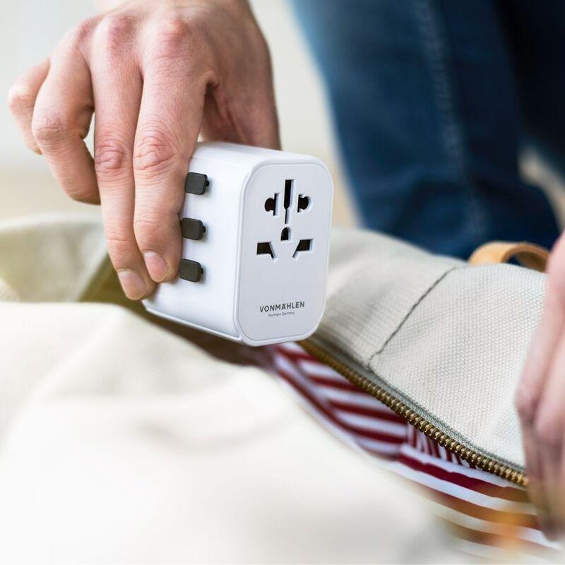 VonmAhlen Unity One World Travel Adapter - White, , large image number 4