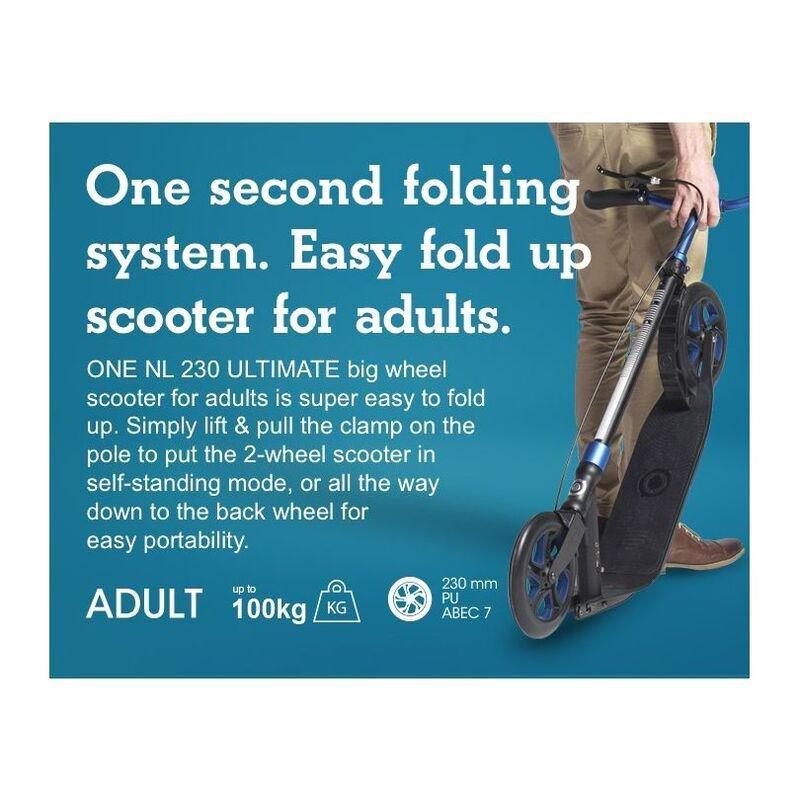Globber One NL 230 Ultimate Scooter Titanium/Lead Grey, , large image number 4
