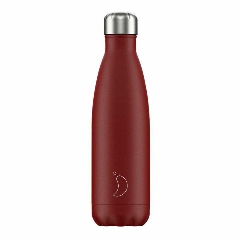 CHILLY'S BOTTLES - Chilly's Matte Water Bottles 500ml Red