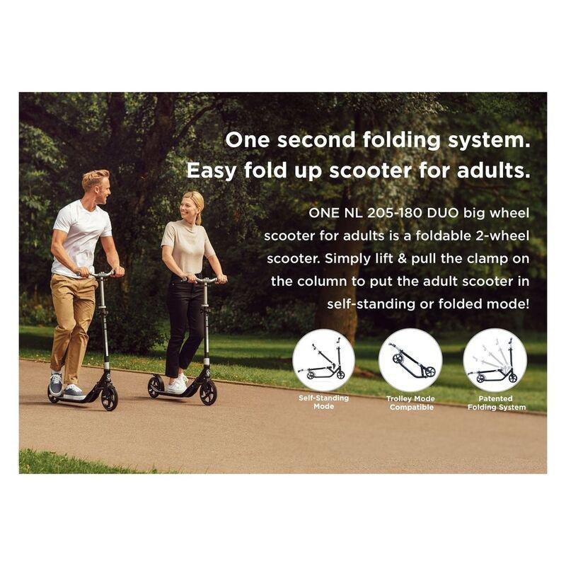 Globber One NL 205-180 Duo Scooter Lead Grey, , large image number 5