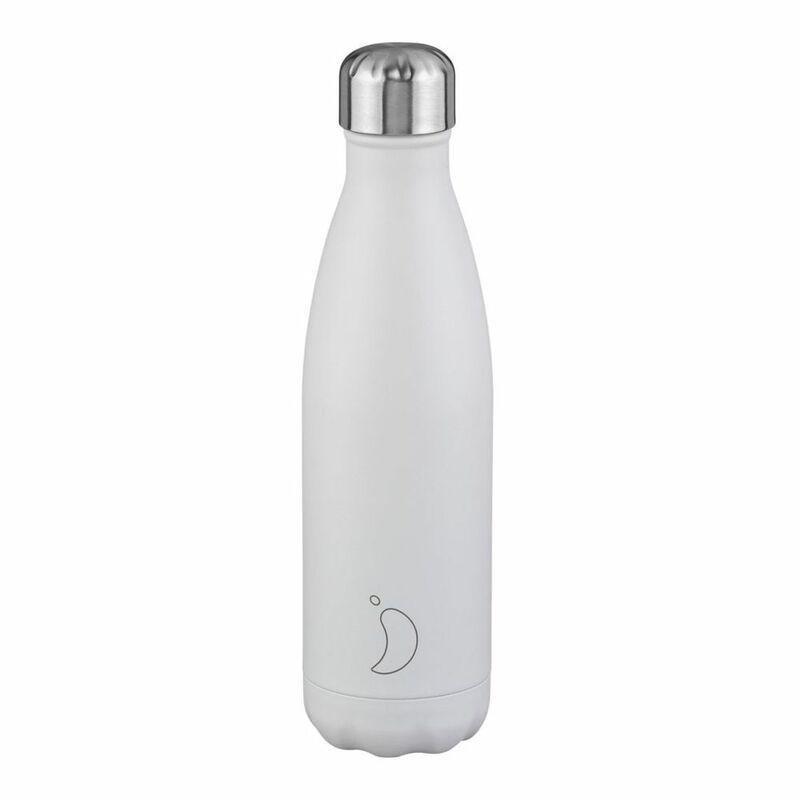 Chilly's Monochrome Water Bottles 500ml White, , large image number 0