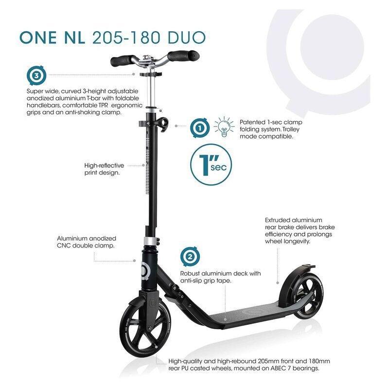Globber One NL 205-180 Duo Scooter Cobalt Blue, , large image number 2