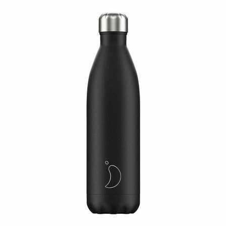 CHILLY'S BOTTLES - Chilly's Monochrome Water Bottles 750ml Black