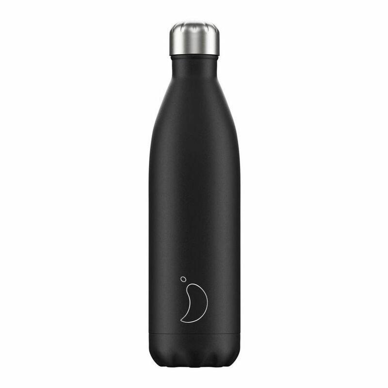 Chilly's Monochrome Water Bottles 750ml Black, , large image number 0