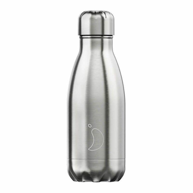 Chilly's Silver Water Bottles 260ml Silver, , large image number 0