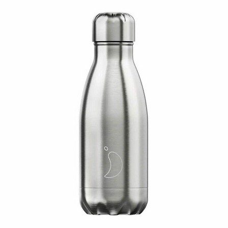 CHILLY'S BOTTLES - Chilly's Silver Water Bottles 260ml Silver