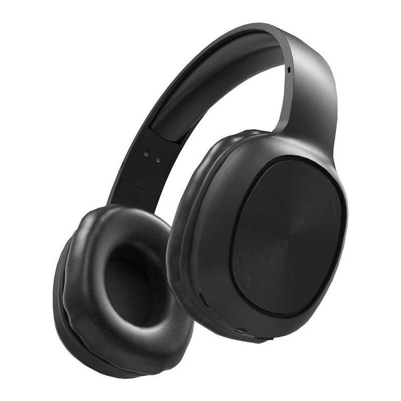 Porodo Soundtec Pure Bass FM Wireless Over-Ear Headphone Black, , large image number 0