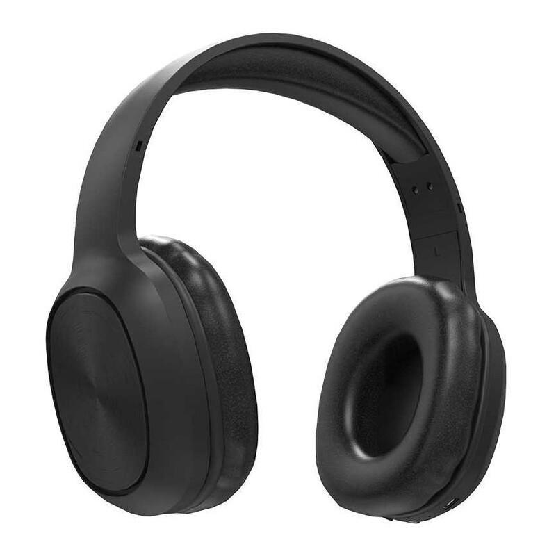 Porodo Soundtec Pure Bass FM Wireless Over-Ear Headphone Black, , large image number 2