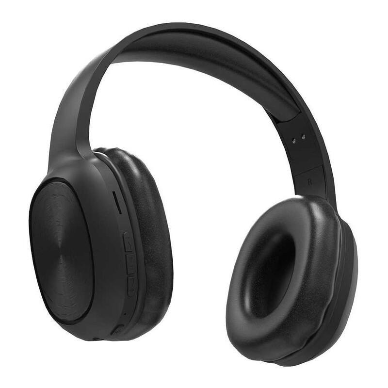 Porodo Soundtec Pure Bass FM Wireless Over-Ear Headphone Black, , large image number 3