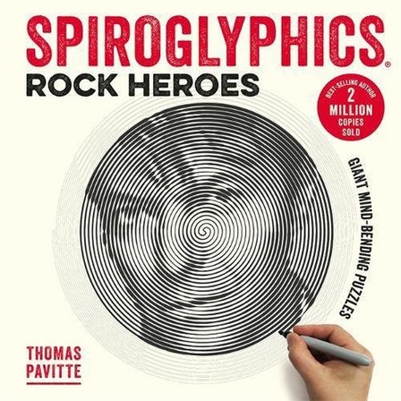 OCTOPUS UK - Spiroglyphics Rock Heroes Colour and reveal your musical heroes in these 20 mind-bending puzzles | Thomas Pavitte