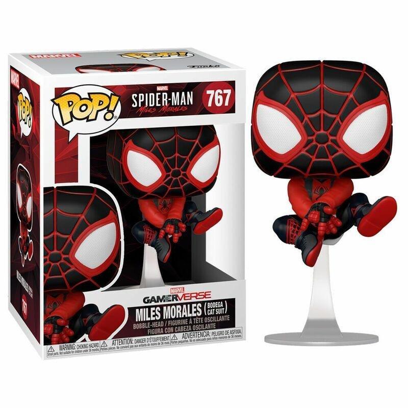 Funko Pop Marvel Gamerverse Spider-Man Miles Morales In Bodega Cat Suit Vinyl Figure, , large image number 0