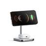 SATECHI - Satechi Aluminum 2-In-1 Magnetic Wireless Charging Stand Space Gray