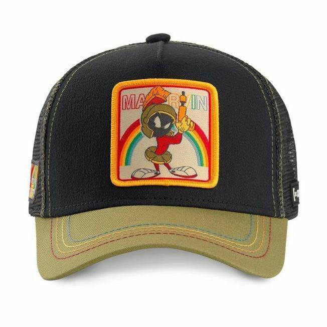 Capslab By Freegun Looney Tunes Marvin The Martian 1 Mesh Trucker Cap Black/Green Onesize, , large image number 0