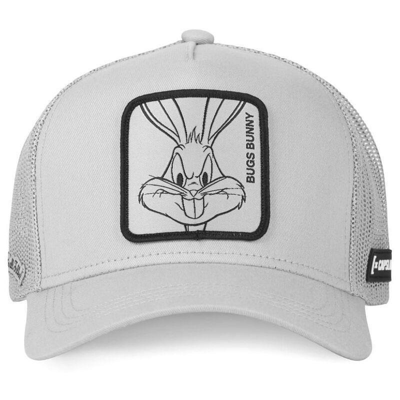 Capslab Looney Tunes Bugs Bunny 1 Mesh Trucker Cap Grey, , large image number 4
