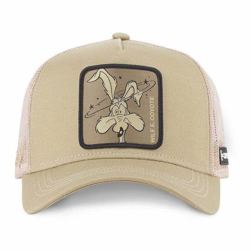 Capslab Looney Tunes Wile E. Coyote 1 Mesh Trucker Cap Beiege Onesize, , large image number 0