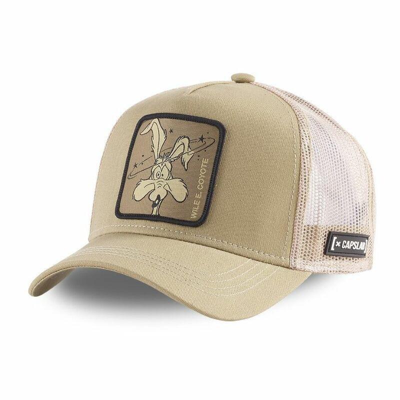 Capslab Looney Tunes Wile E. Coyote 1 Mesh Trucker Cap Beiege Onesize, , large image number 1