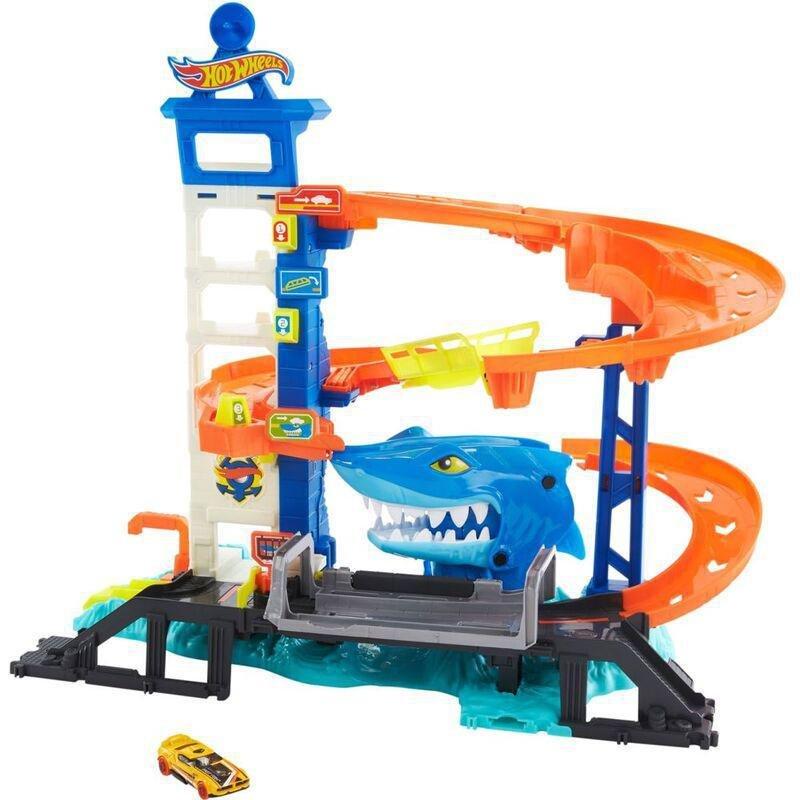 Hot Wheels Attacking Shark Escape Playset HDP06, , medium