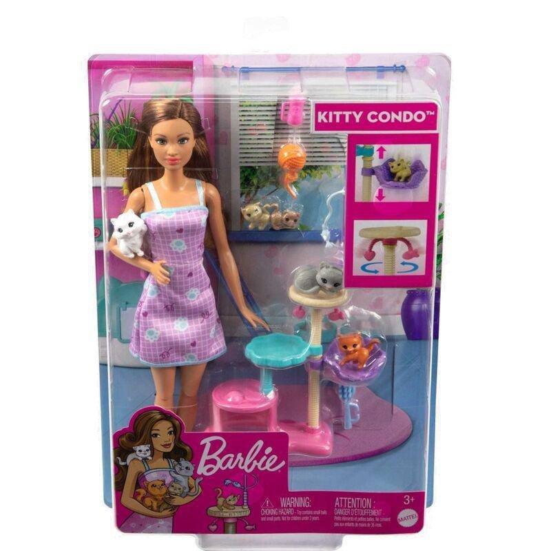 Barbie Kitty Condo Doll & Pets HHB70, , large image number 5