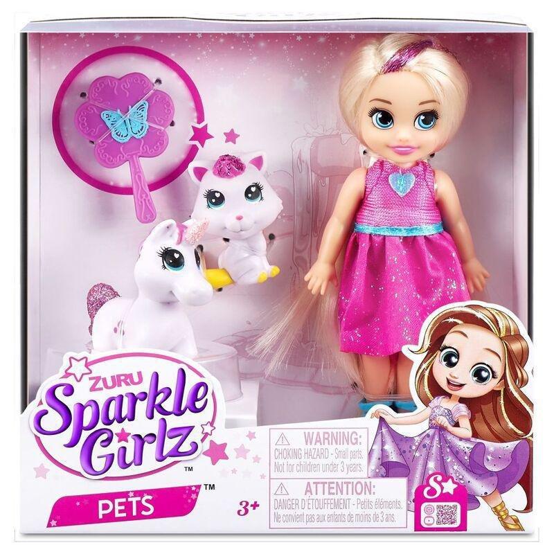 Zuru Sparkle Girlz Fashion Doll With Pets, , medium