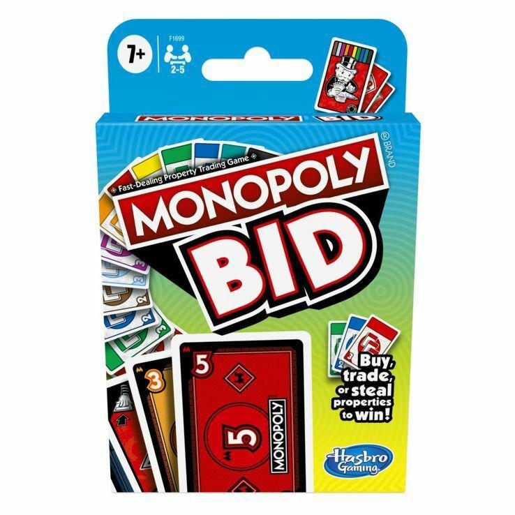 Hasbro Monopoly Bid Card Game, , large image number 0