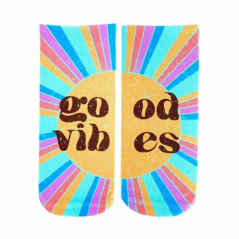 Living Royal Retro Good Vibes Ankle Unisex Socks, , large image number 0