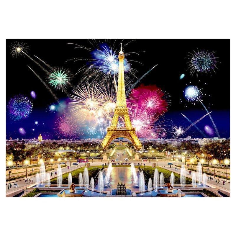 Wooden City Paris By Night L Wooden Jigsaw Puzzle (505 Pieces), , large image number 0