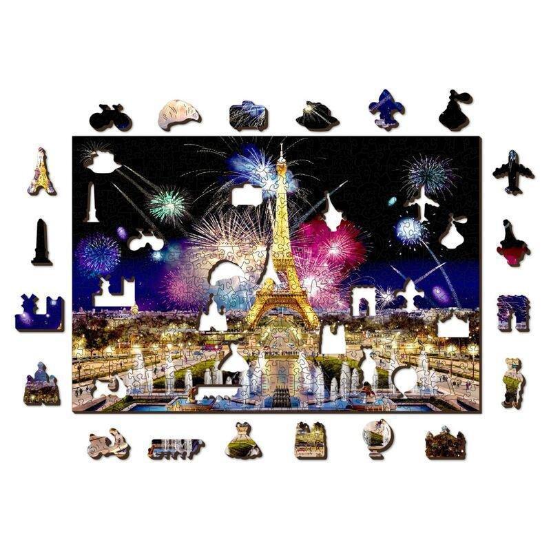 Wooden City Paris By Night L Wooden Jigsaw Puzzle (505 Pieces), , large image number 3