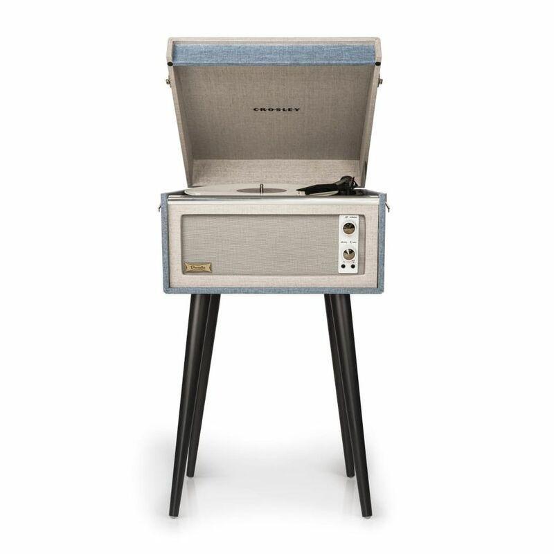 Crosley Dansette Bermuda Deluxe Turntable with Built-in Speakers - Tourmaline, , large image number 0