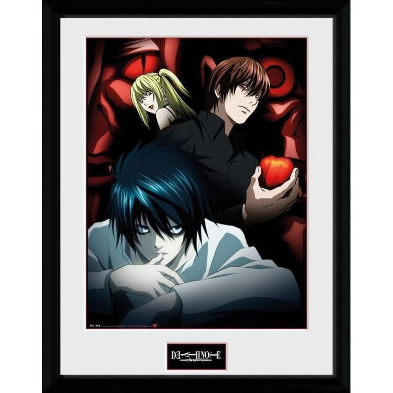 GB Eye Death Note Framed Collector's Print "Light, L and Misa" (30 x 40 cm), , large image number 0