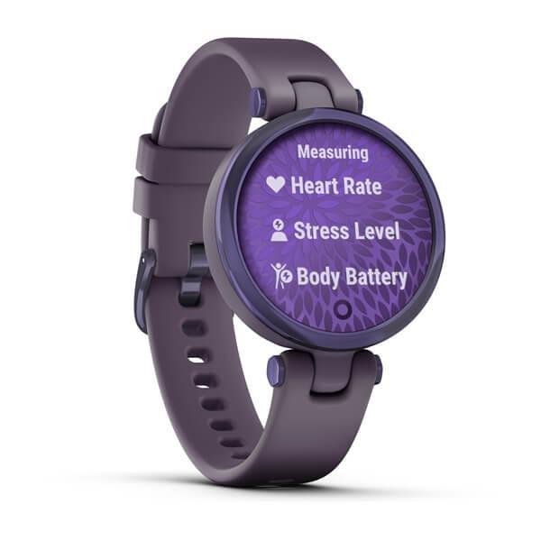Garmin Lily Sport Midnight Orchid Bezel with Deep Orchid Case and Silicone Band Smartwatch, , large image number 0
