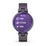 GARMIN - Garmin Lily Sport Midnight Orchid Bezel with Deep Orchid Case and Silicone Band Smartwatch