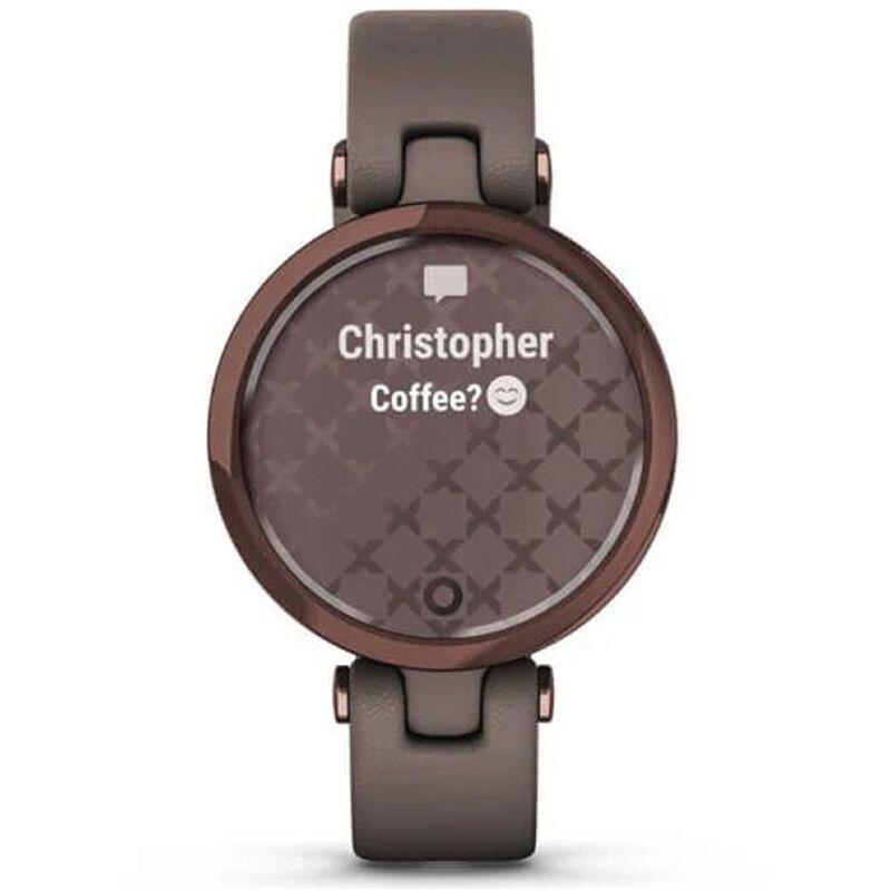 Garmin Lily Classic Dark Bronze Bezel with Paloma Case and Italian Leather Band Smartwatch, , large image number 4