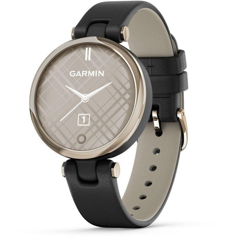 Garmin Lily Classic Cream Gold Bezel with Black Case and Italian Leather Band Smartwatch, , large image number 4