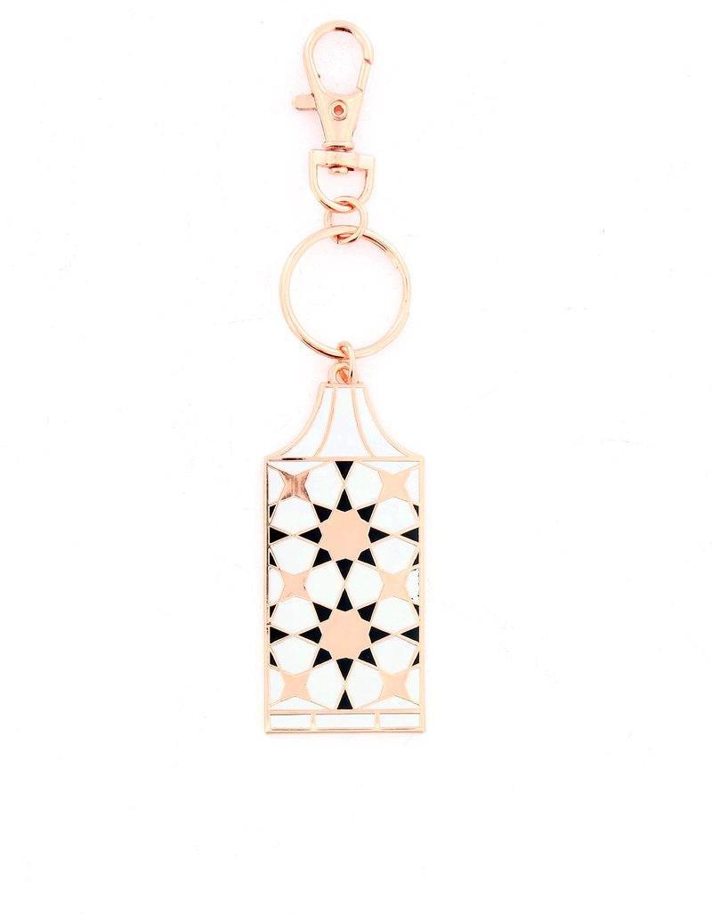 Bumble & Mouse Enamel Arabic Lantern Charm/Key Chain, , large image number 0