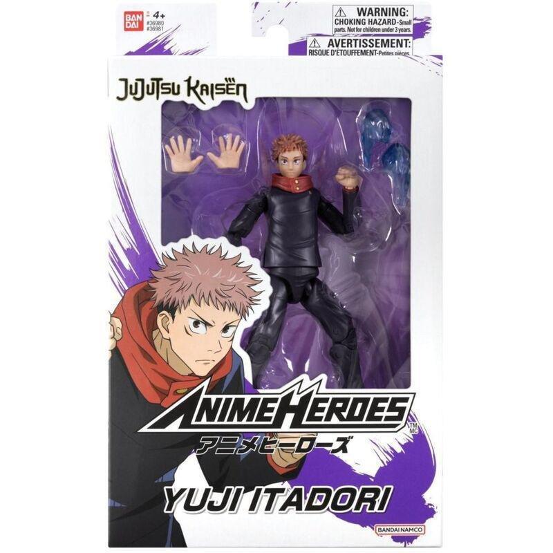 Bandai Jujutsu Kaisen Anime Heroes Yuji Itadori 6.5 Inch Action Figure, , large image number 0