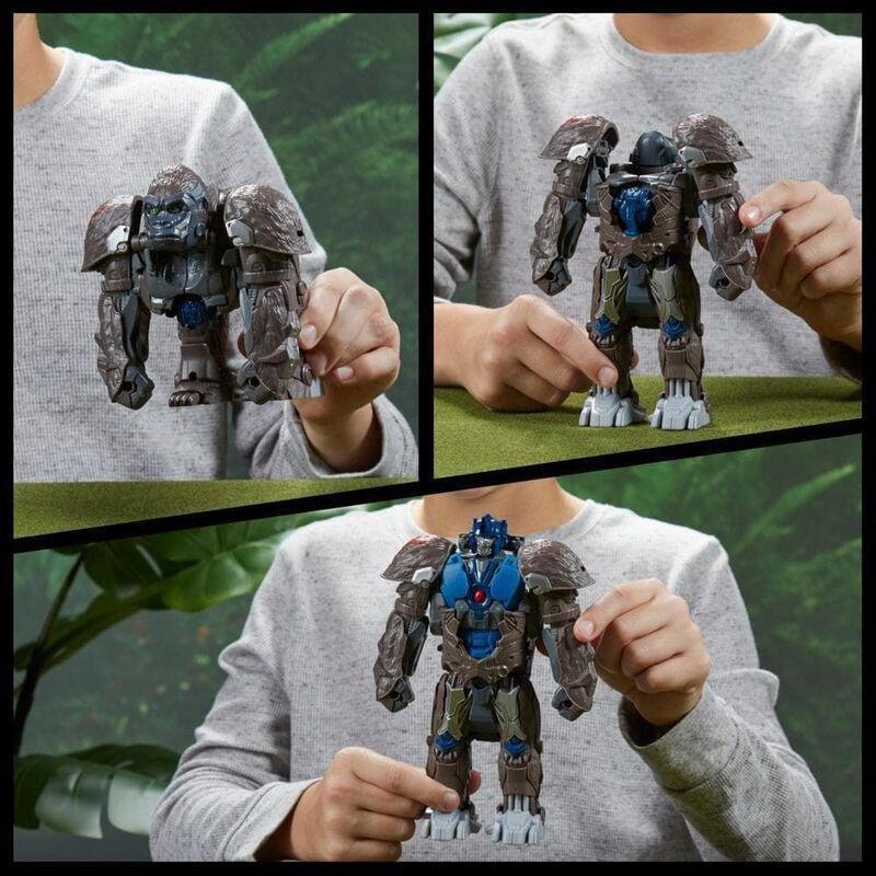 Hasbro Transformers Toys Transformers: Rise of the Beasts Smash Changer Optimus Primal 9-inch Action Figure, , large image number 3