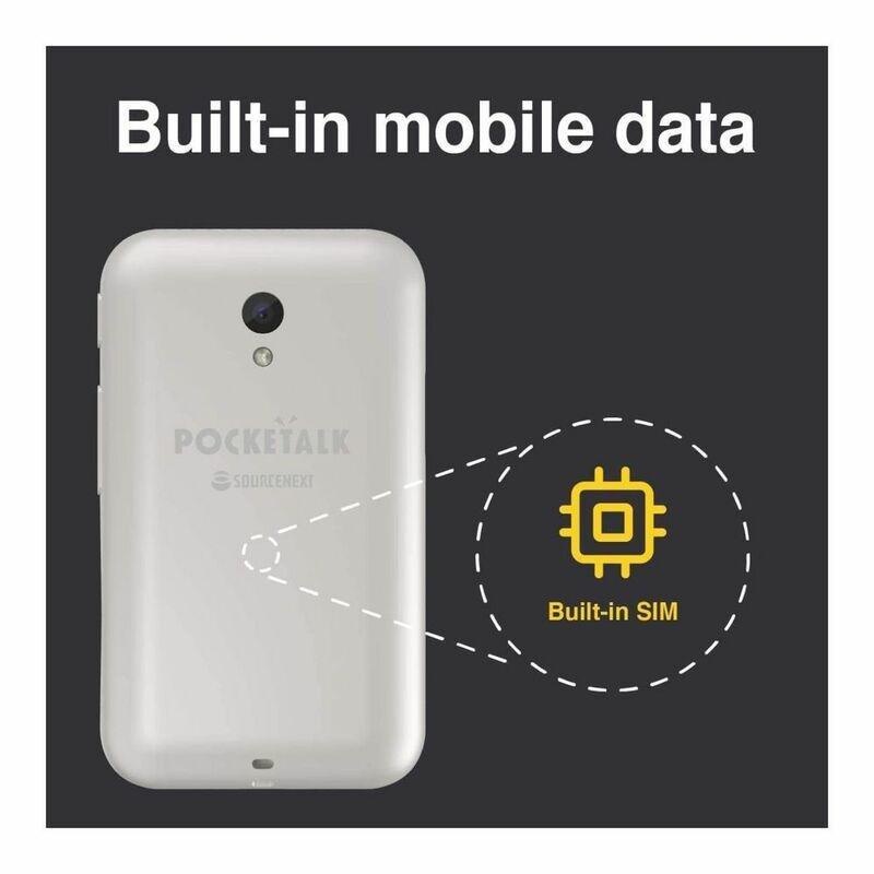 Pocketalk S Portable Language Translator Esim White, , large image number 1