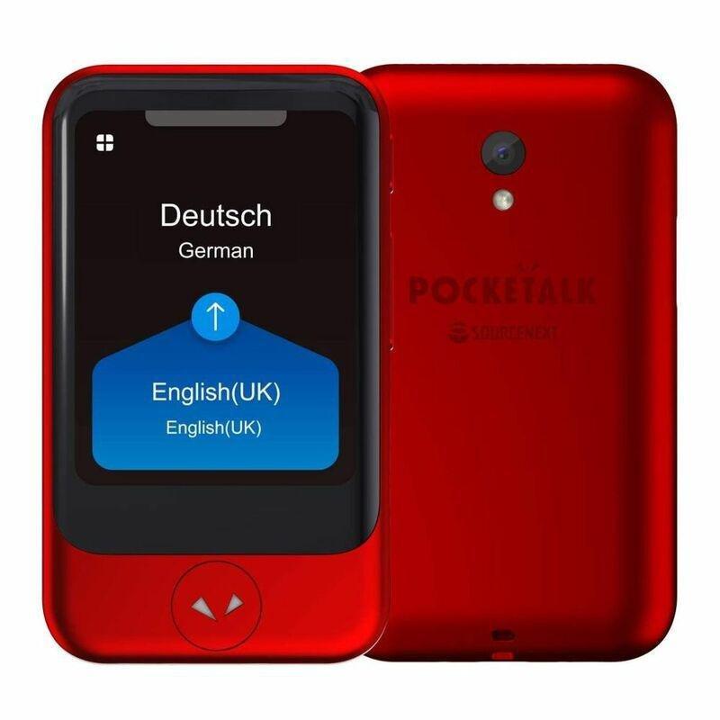 Pocketalk S Portable Language Translator Esim Red, , large image number 0